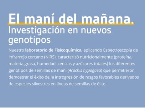 Publicación científica genotipos maní